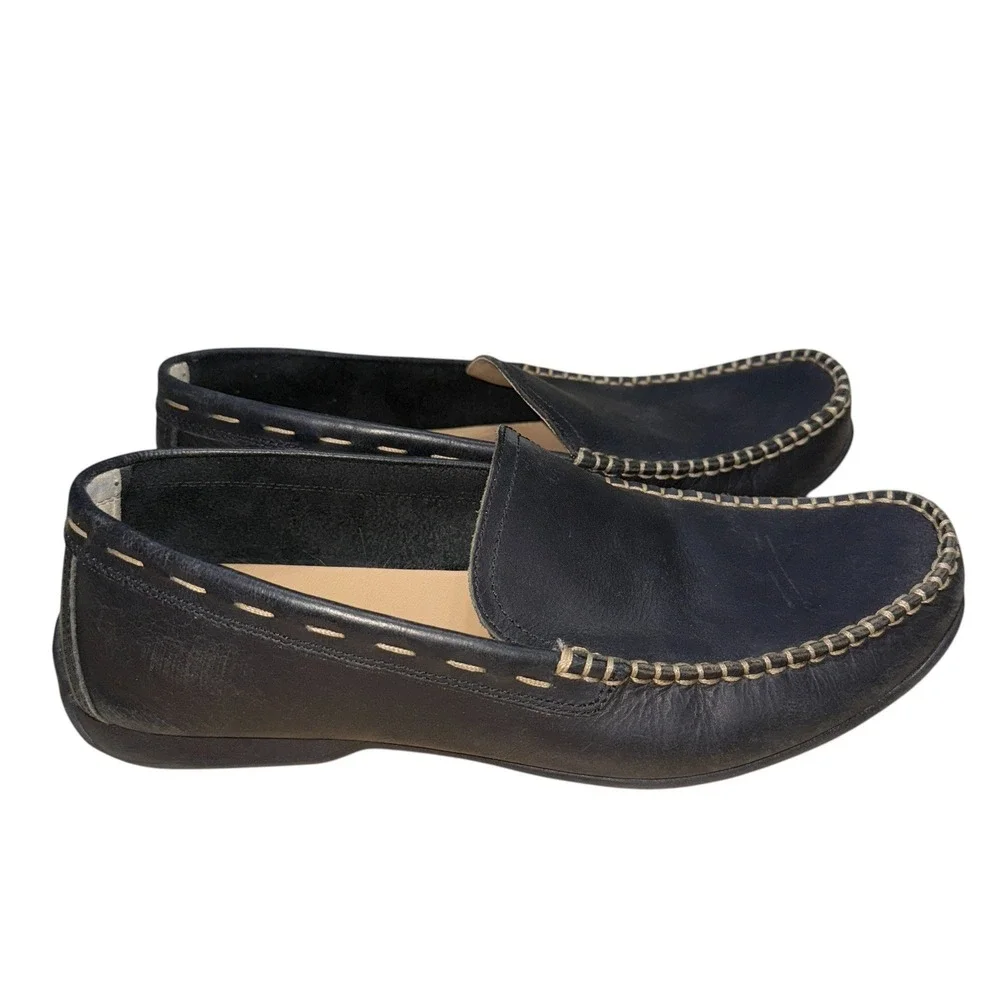 EUC Frye & Co Men's Lewis Venetian Black Leather Loafer Size 10